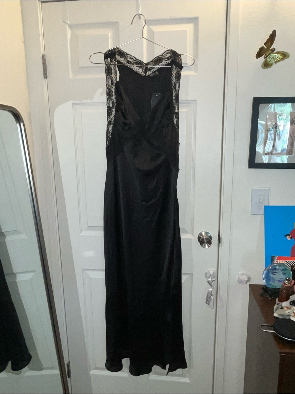 Satin and Lace Dress